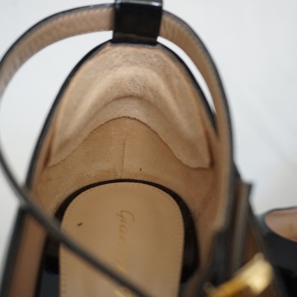 Gianvito Rossi MANILA Black Patent Leather Platform Mary Jane Shoes Trendy!! - Picture 13 of 15